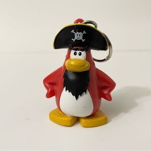 Disney Club Penguin RockHopper Keychain Action Figure By Jakks